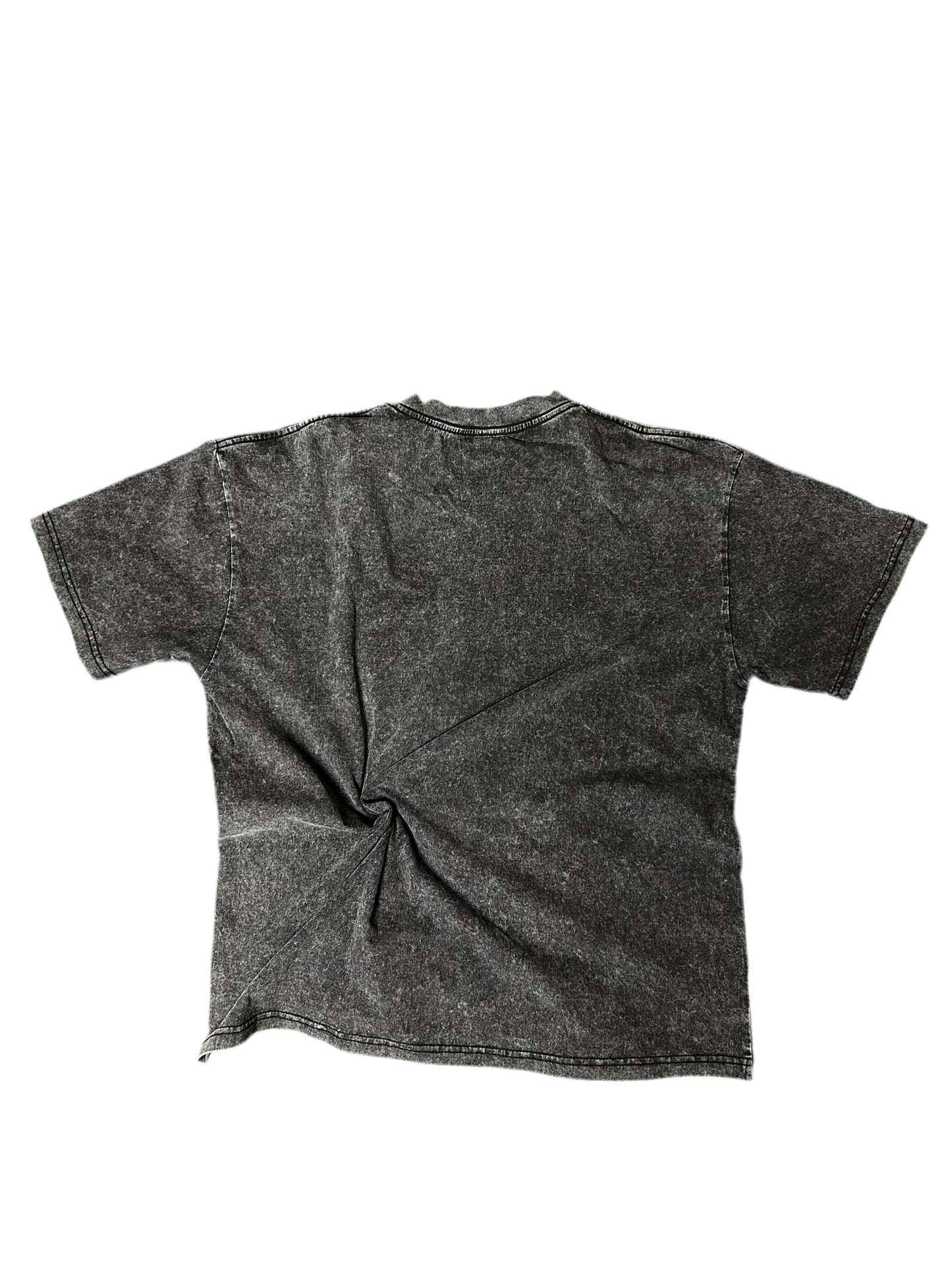 BASIC GREY ACID WASH T-SHIRT