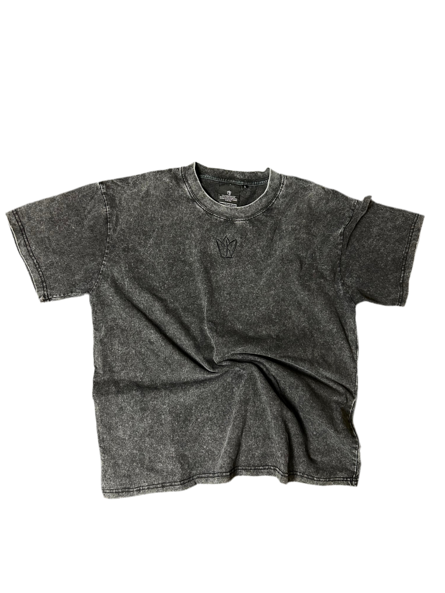 BASIC GREY ACID WASH T-SHIRT