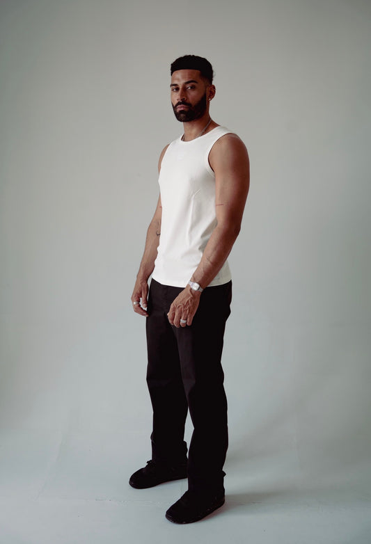 BASIC WHITE VEST